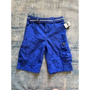 NWT! LRG True Blue Cargo Shorts w Matching Belt Boys 10